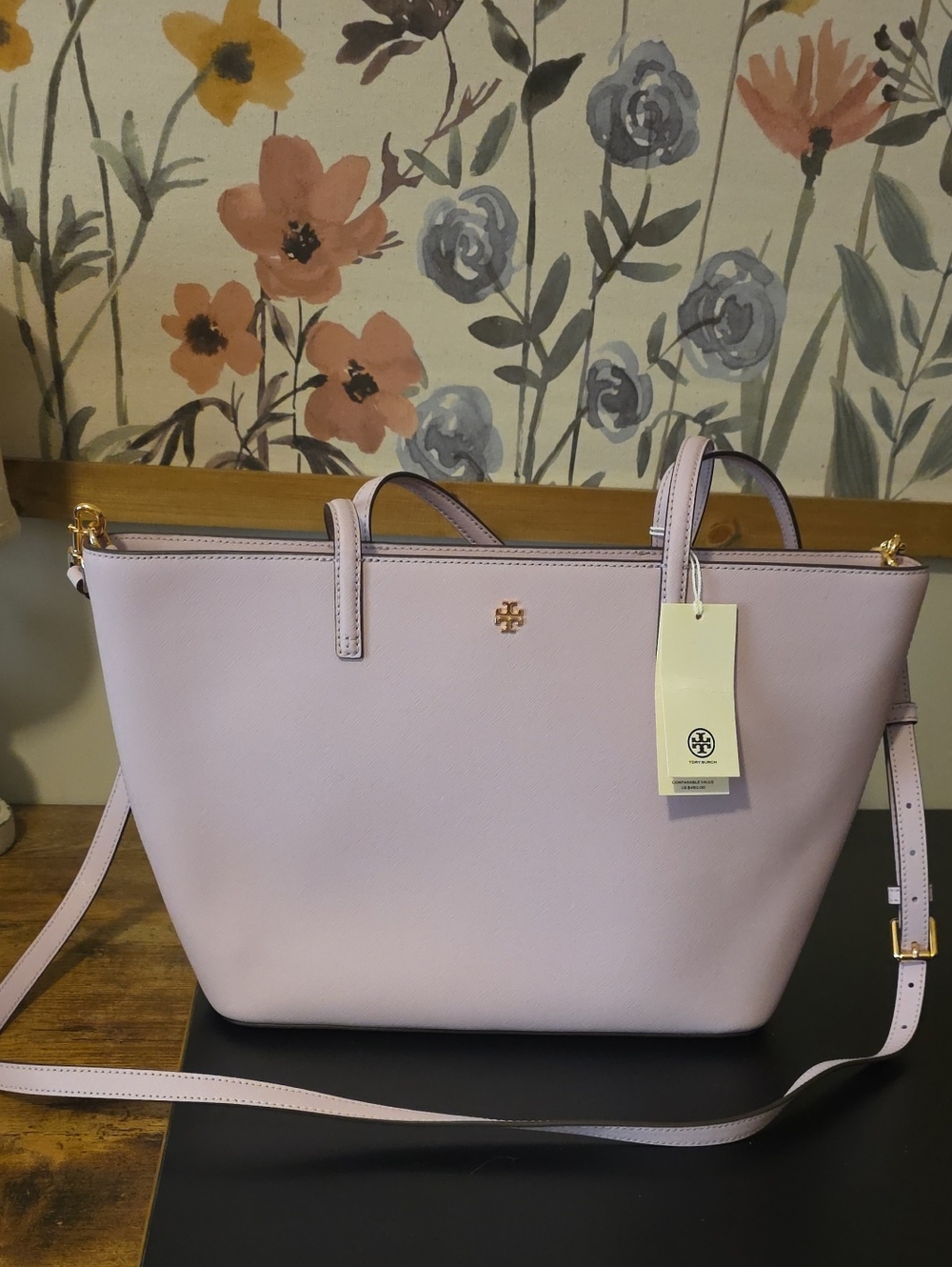 Tory Burch Small Tote- Pale Purple